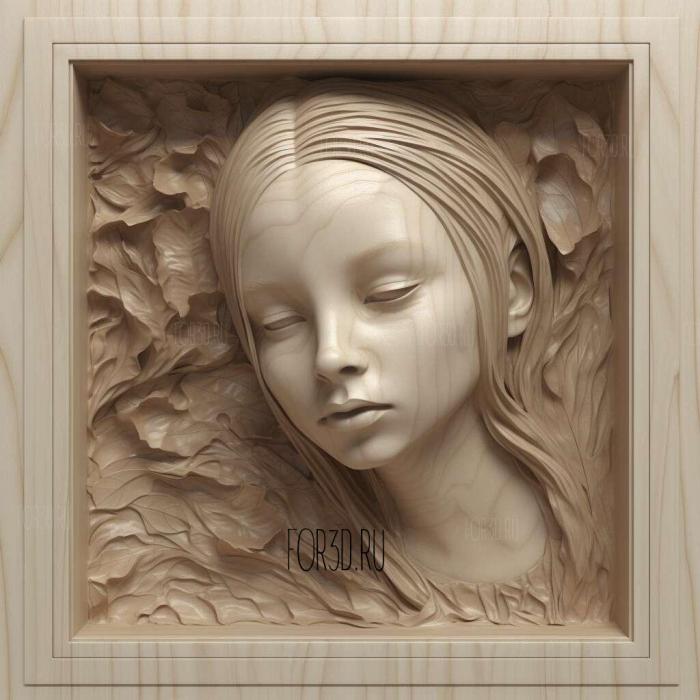 Dollface series 3 stl model for CNC